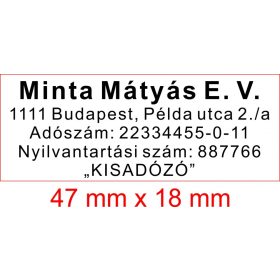 Bélyegző 5 soros