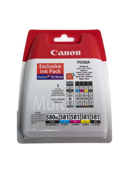 Canon CLI 581 xl  Multi Pack  tintapatron  orig.                     TCCLI581XLpack 