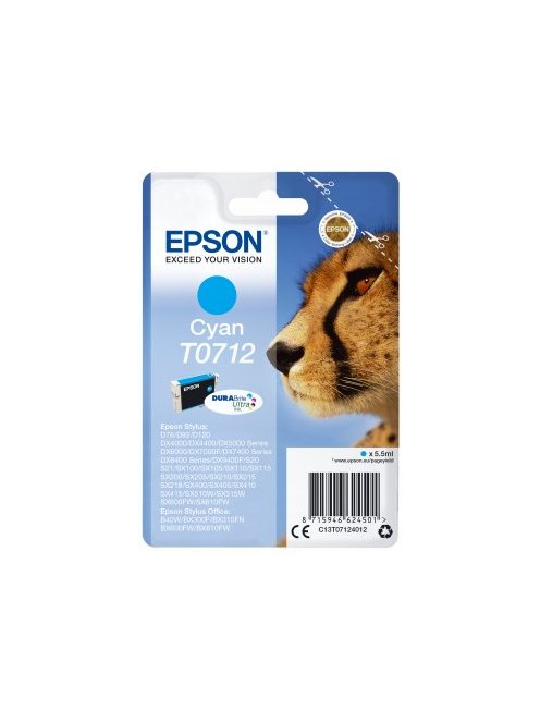 Epson T 712  Cyan tintapatron orig.              'TET0712