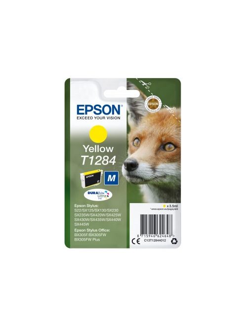 Epson T 1284 Yellow tintapatron orig.                 "TET1284