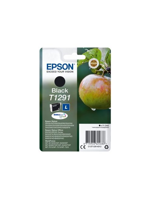 Epson T 1291 Black orig tintapatron                 'TET1291